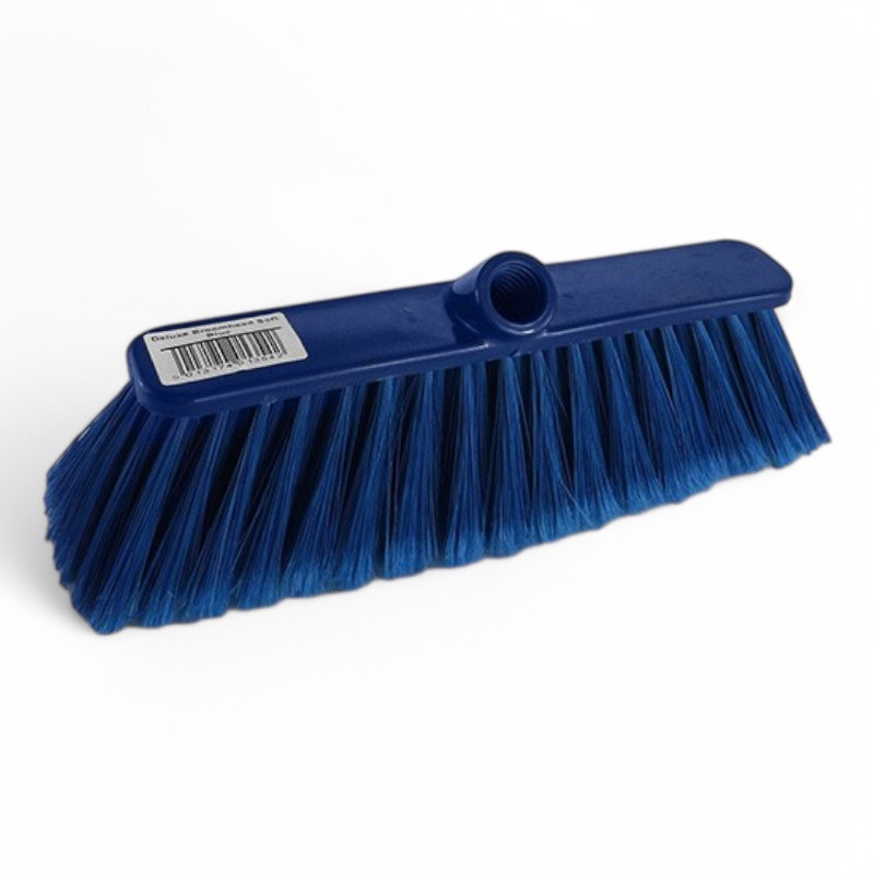 Blue Plastic Broom Head Soft Bristle