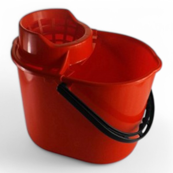 Deluxe 12Ltr Mop Bucket Red