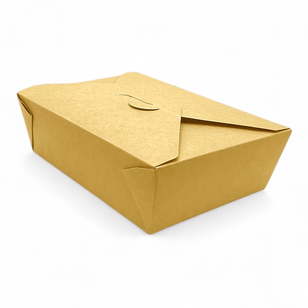 Biodegradable Leakproof Container No 3 Brown