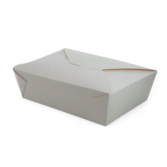Biodegradable Leakproof Container No 3 White BLC008