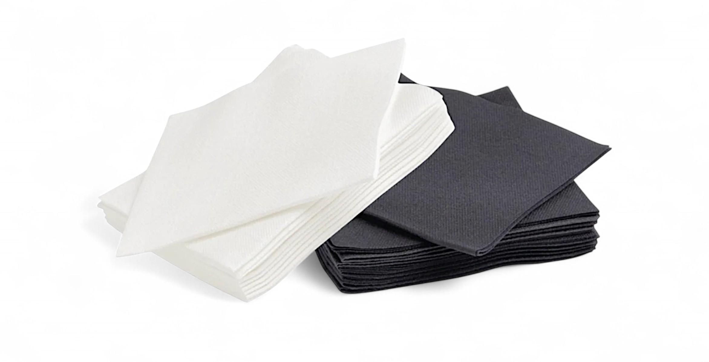 Poppies Napkin Black and White 2ply