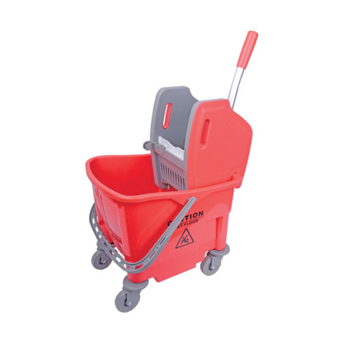 25 Litres Bucket & Wringer Mopping Combo Red