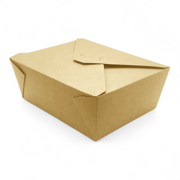 Biodegradable Leakproof Container No 8 Brown