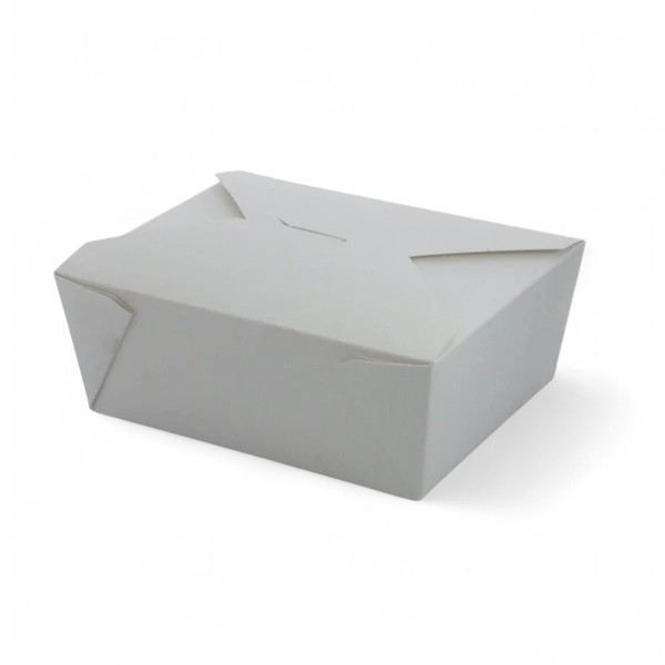 Biodegradable Leakproof Container No 8 White
