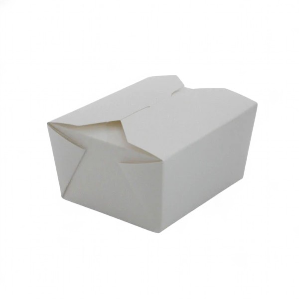 Biodegradable Leakproof Container No1 White