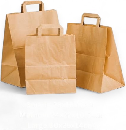 Brown Paper Carrier Bag XXLARGE-XLARGE-LARGE-MEDIUM-SMALL