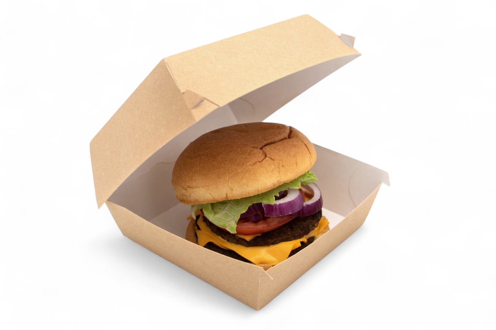 Burger Box Brown 5inch