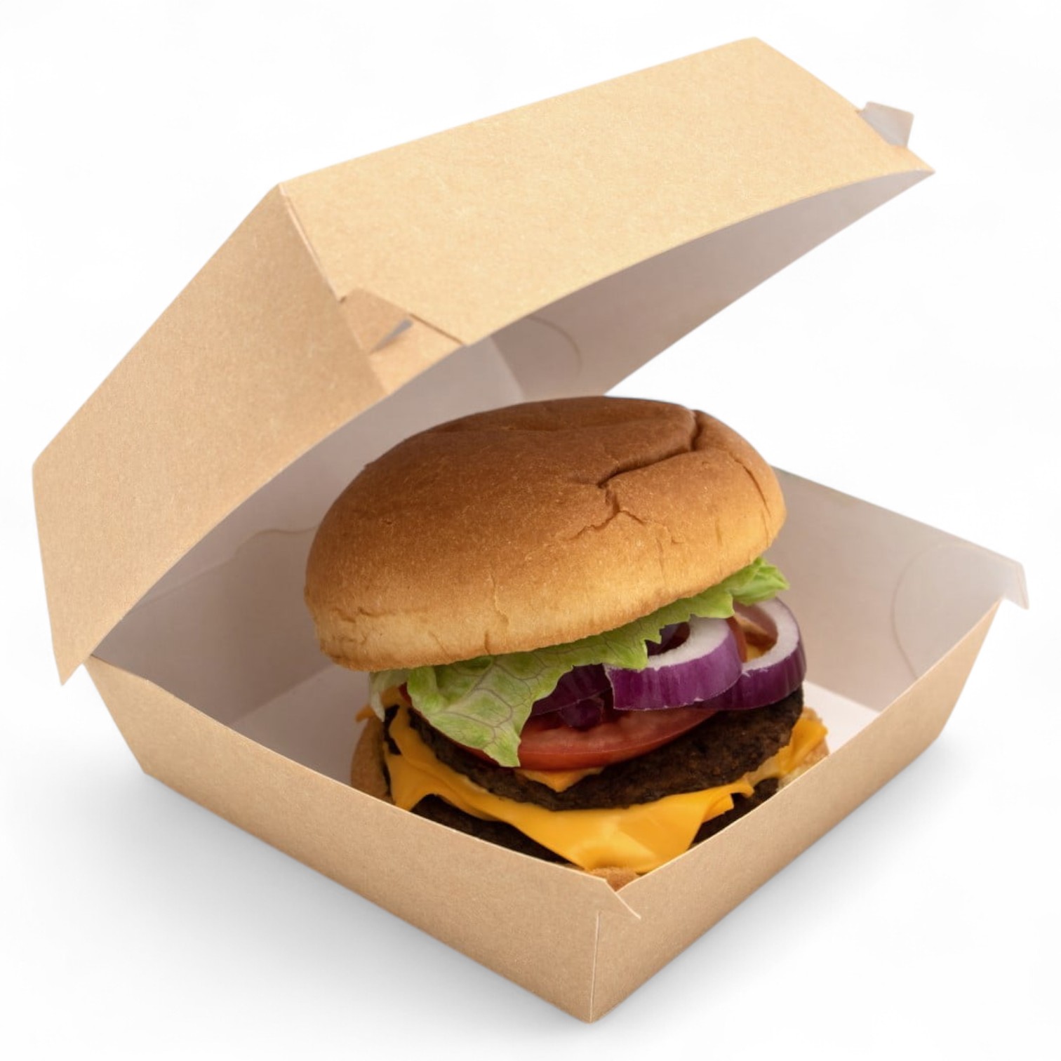 Kraft Clamshell Burger Box