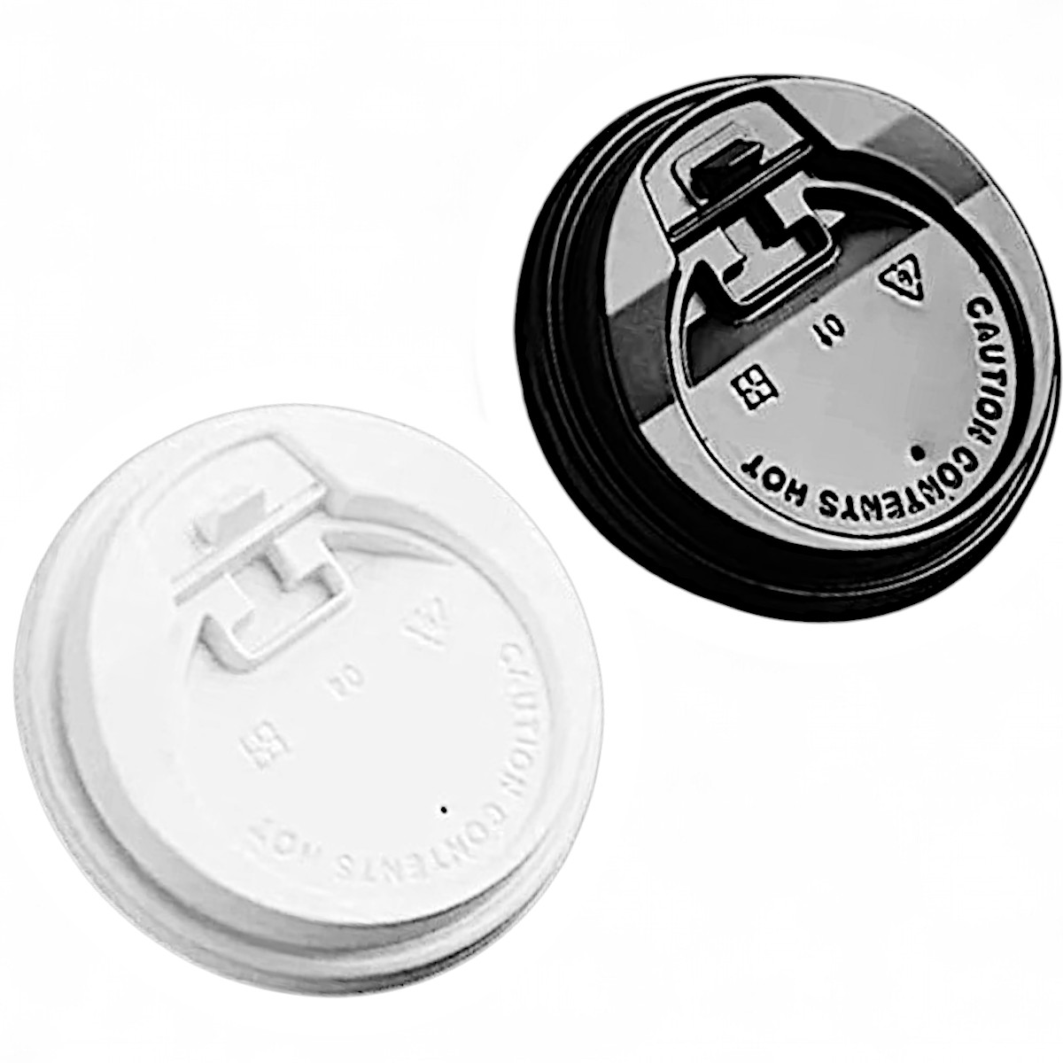 Lift-Lock PS Domed Lids Black & White PCL012- PCL021- PCL022