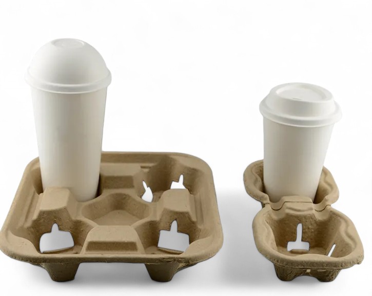 Paper 2 Cups Carry Tray- Paper 4 Cups Carry Tray