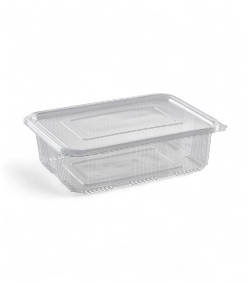 1500cc Clear Hinged Rectangular Containers