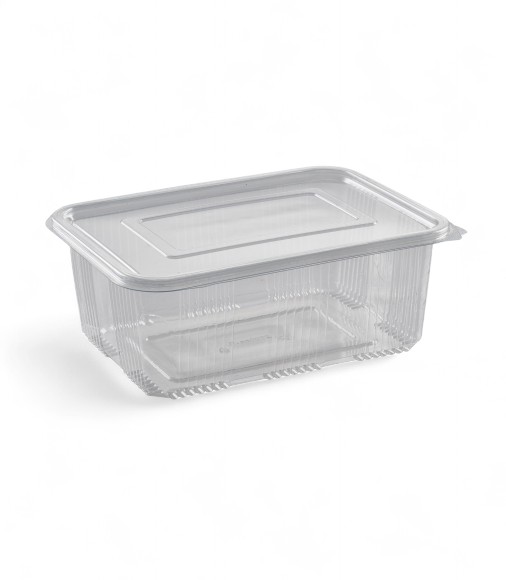 2000cc Clear Hinged Rectangular Containers