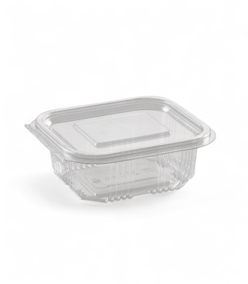 250cc Clear Hinged square Containers