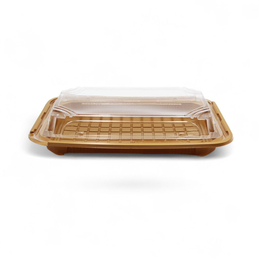 3 Sizes Gold Sushi Container Base & Lids-SUS022-SUS032