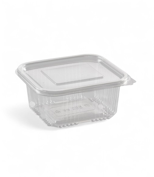 500cc Deep Clear Hinged Rectangular Containers