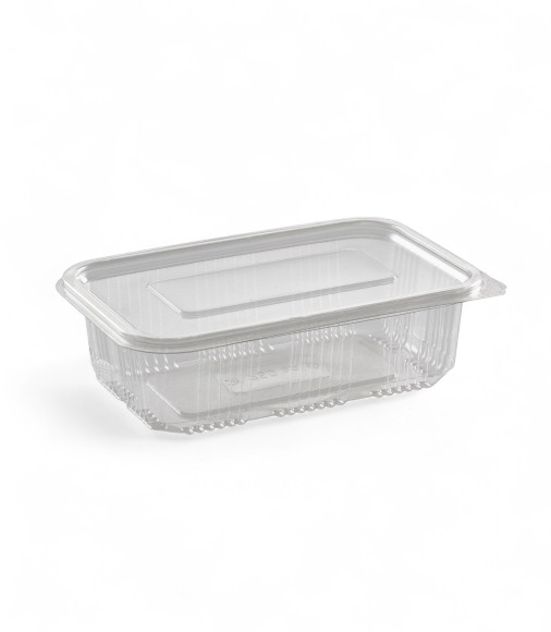750cc Clear Hinged Rectangular Containers