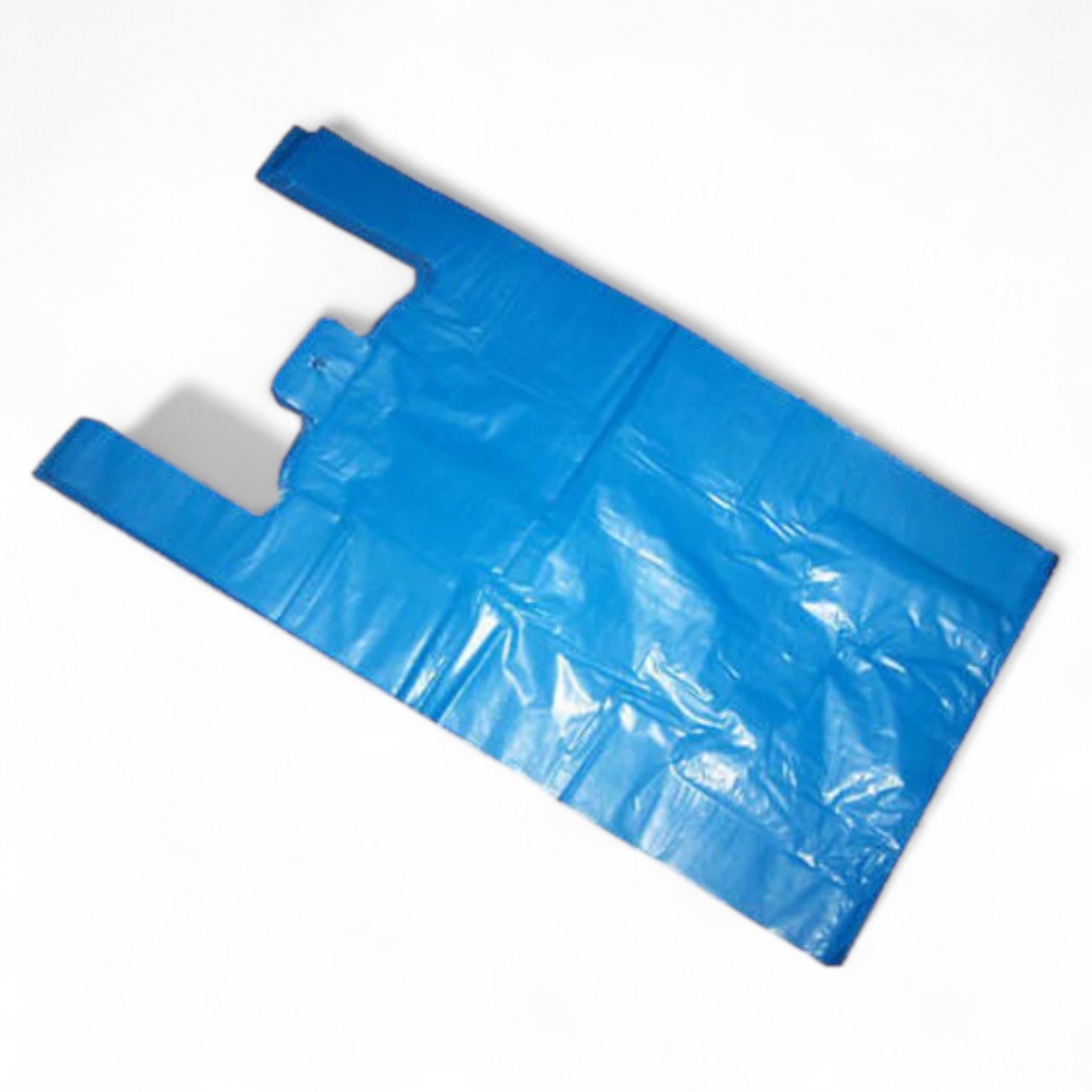 Blue Plastic Carrier Bag