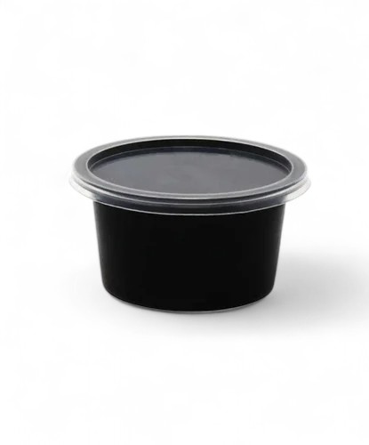 Future 4oz Black Sauce Deli Pot+Lid