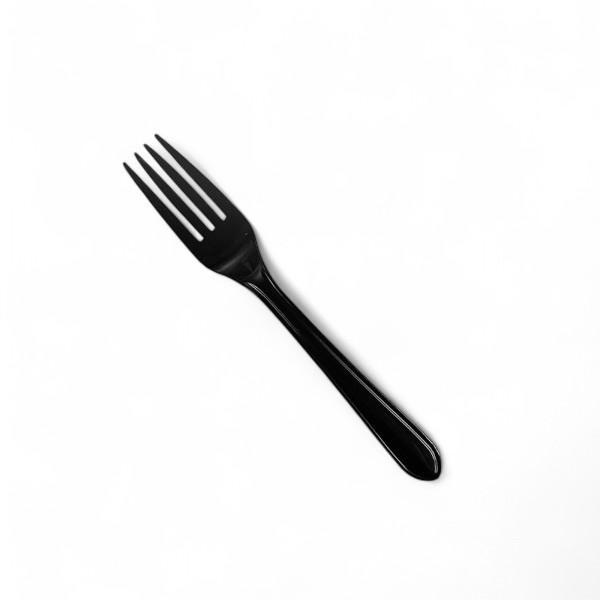 Plastic Black Heavy Duty Reusable Forks