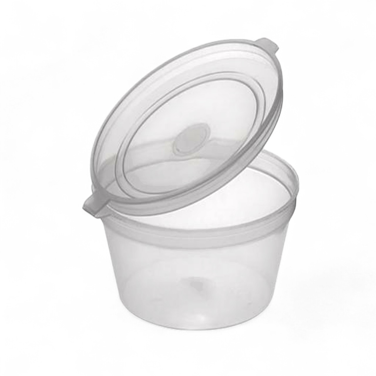 Premium Hinged Plastic Container Round