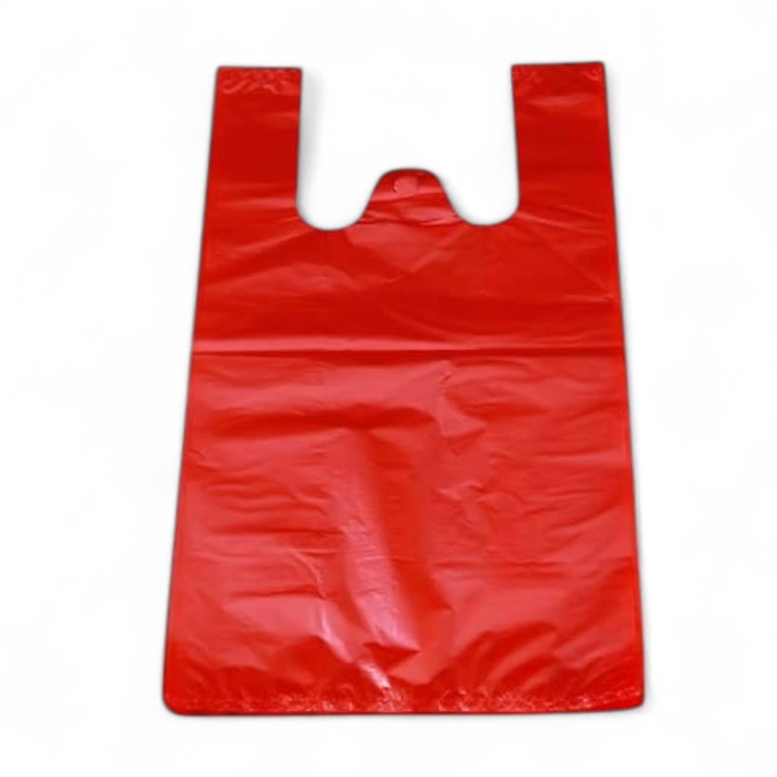 Red Plastic Carrier Bag