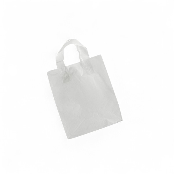 SOS White Plastic Carrier Bag Small