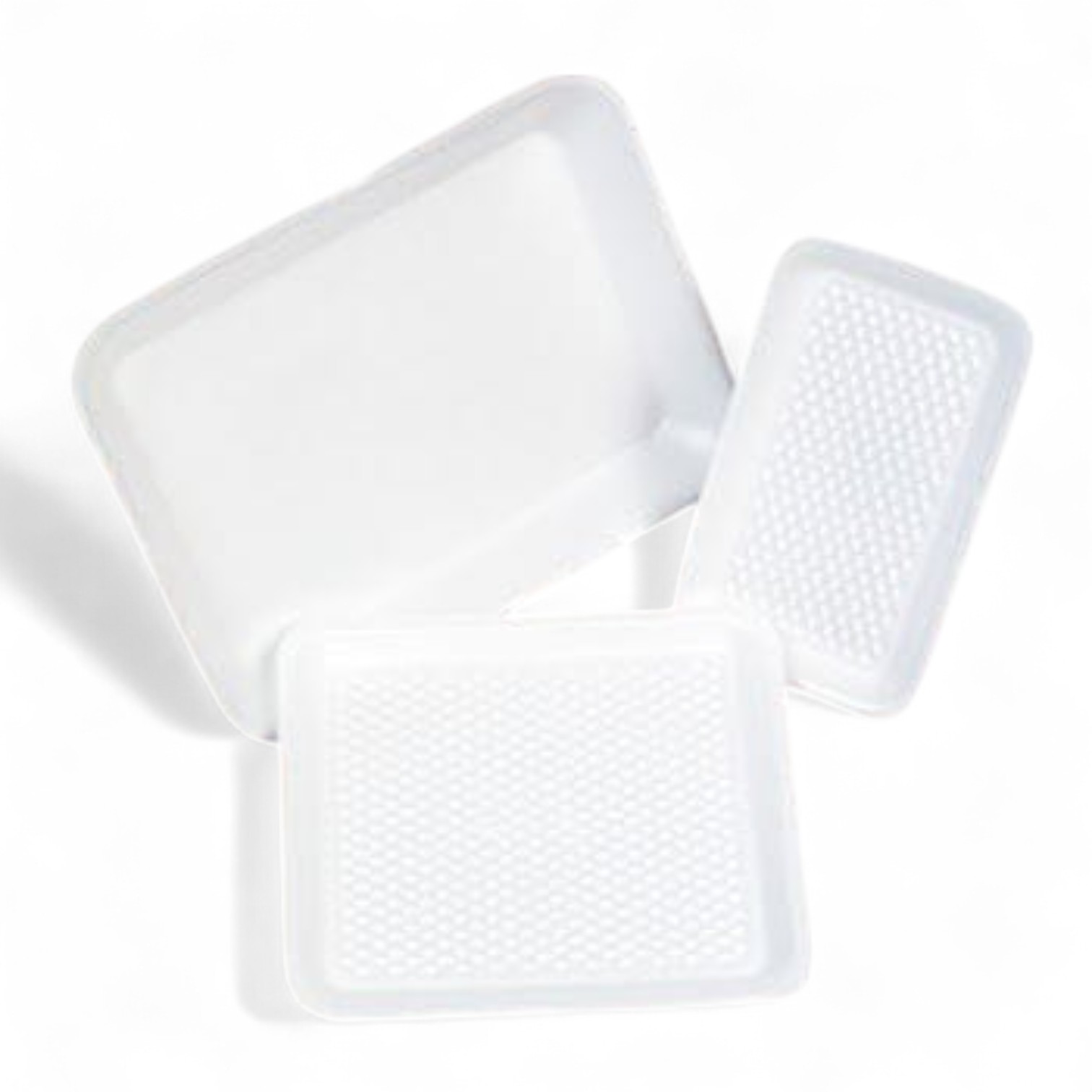 11 Sizes Polystyrene White Trays